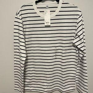 Uniqlo long sleeve t-shirt - white and black